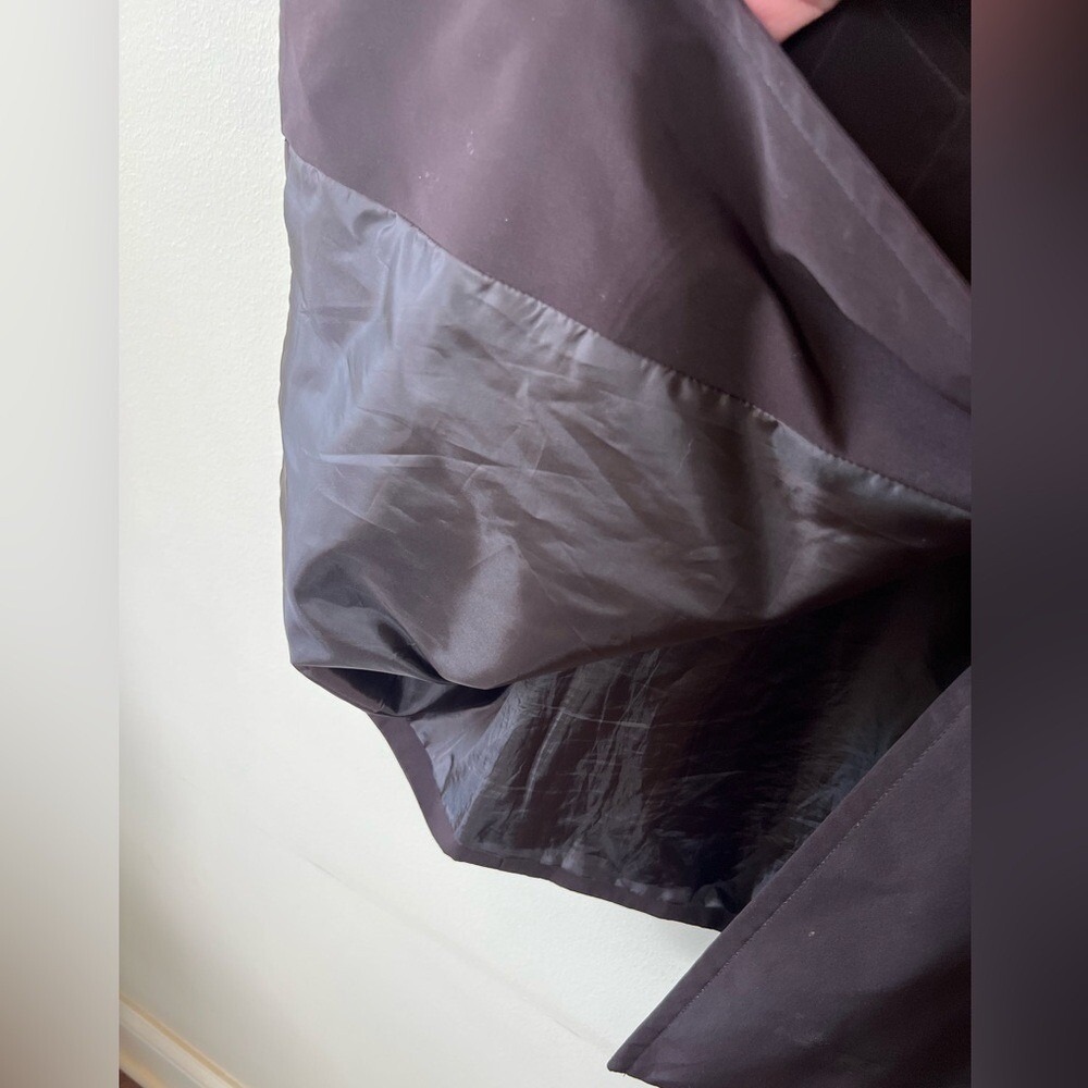 London Fog Trench Coat Women M Brown Removable Hood Lightweight‎ Classic Neutral - Picture 10 of 13